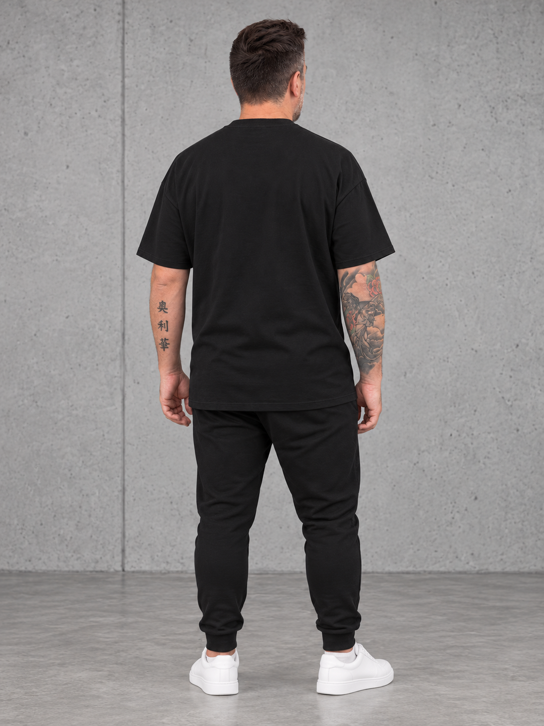 KINGFISHER SIGNAL – Oversize Shirt NS351 Black – Ganzkörper Rücken ohne Druck
