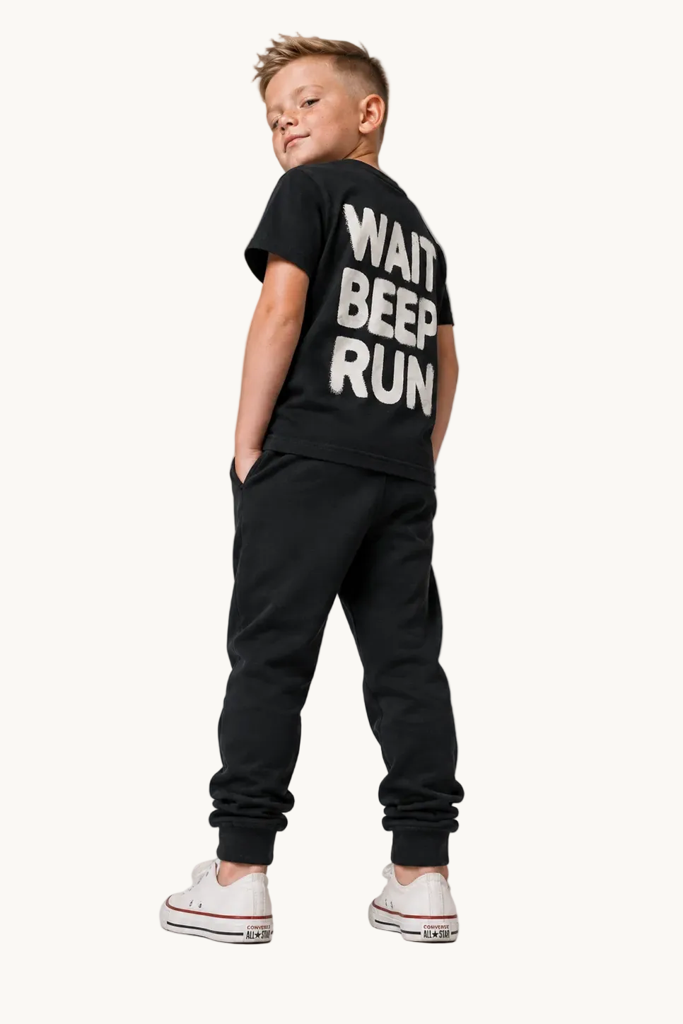 Kids WAIT BEEP RUN Shirt