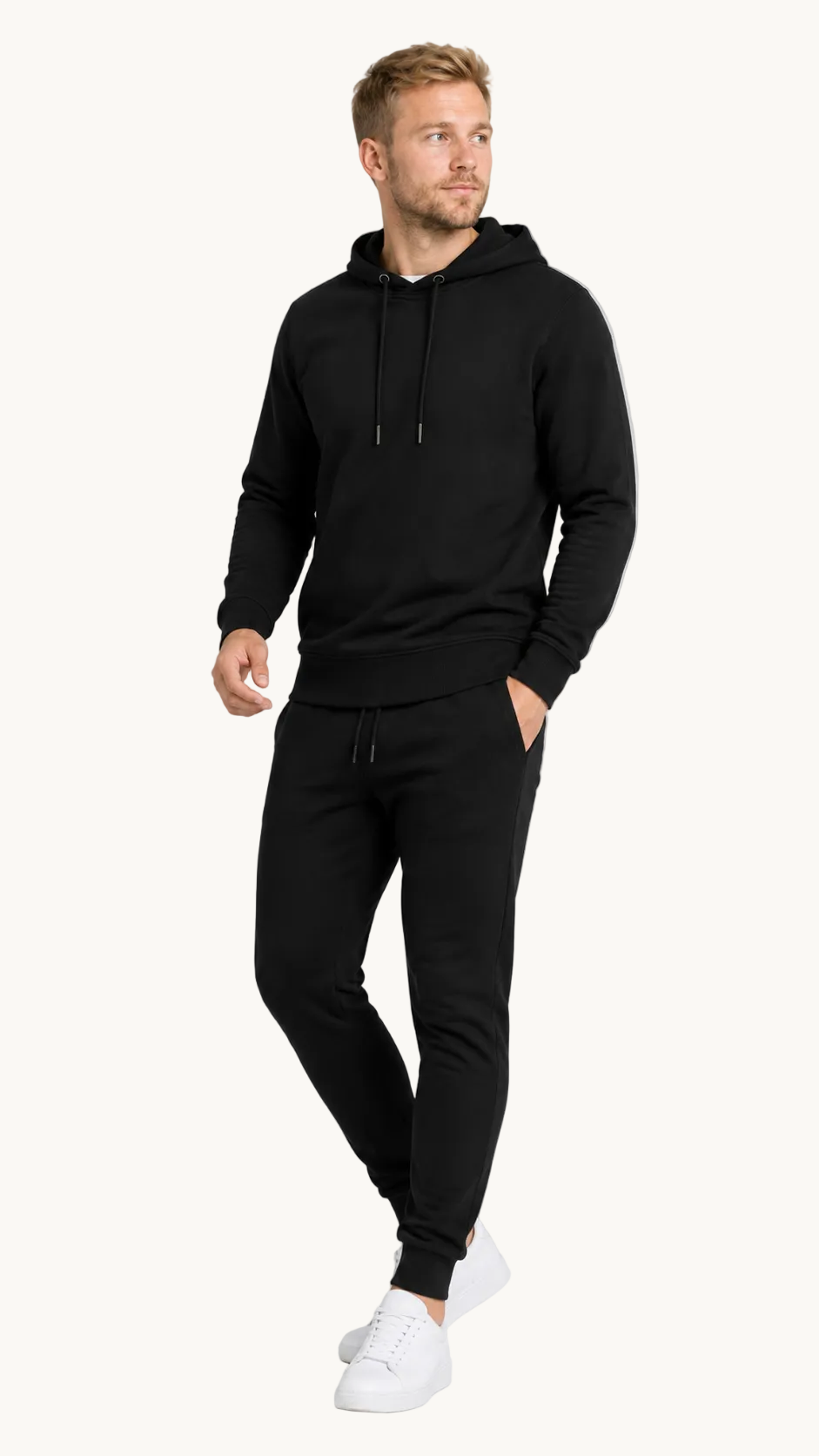 carpstylez BLACKWATER CARP Hoodie – Studio Mock Fullbody, Karpfen-Streetwear