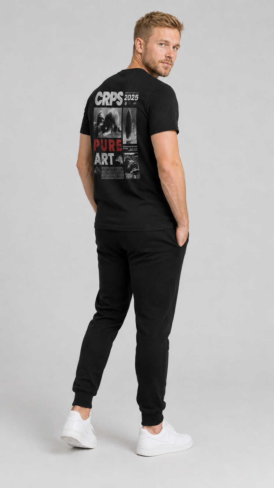 carpstylez CRPS PURE ART Shirt – Studio Mock Fullbody, Karpfen-Streetwear