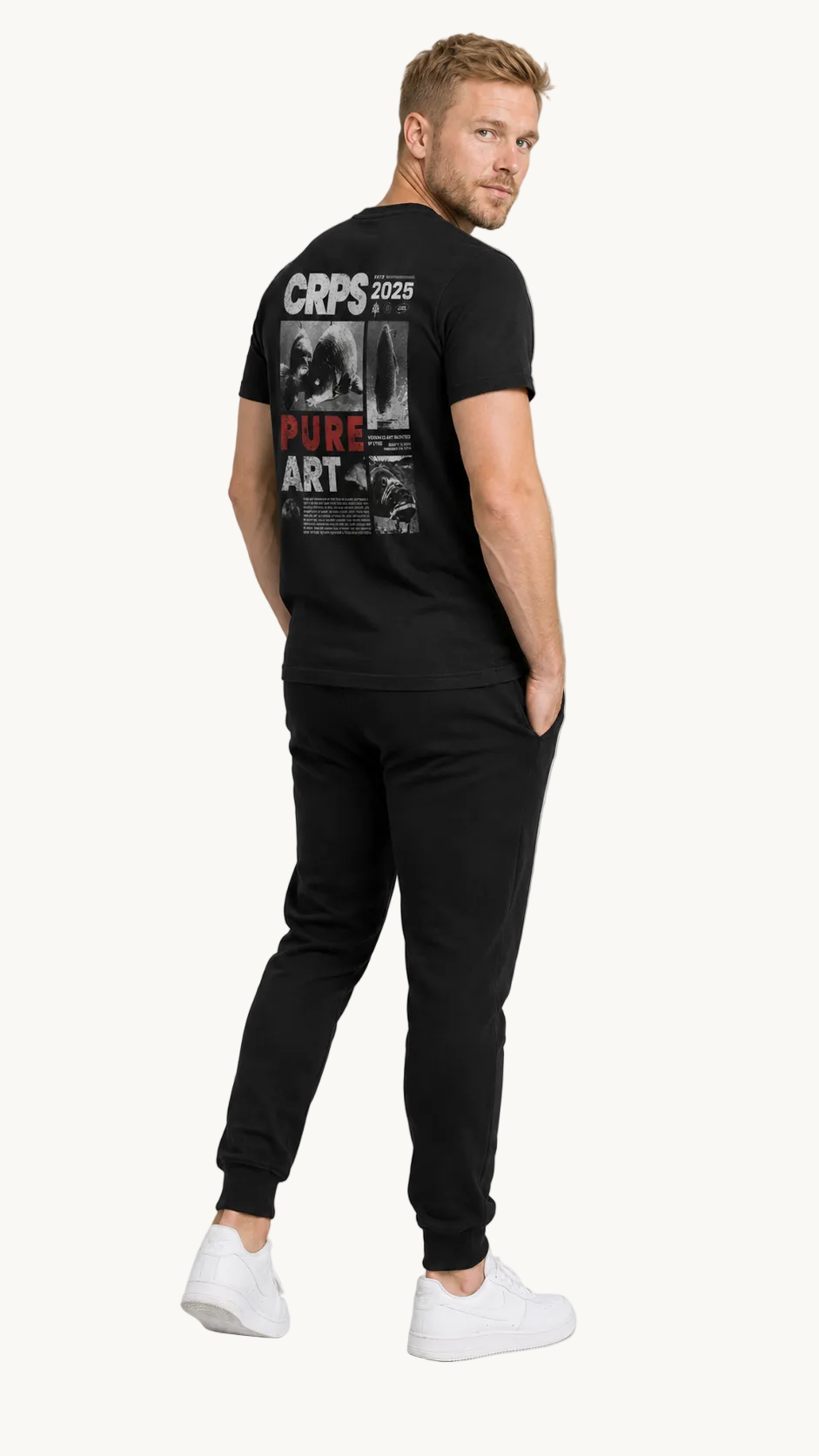 carpstylez CRPS PURE ART Shirt – Studio Mock Fullbody, Karpfen-Streetwear