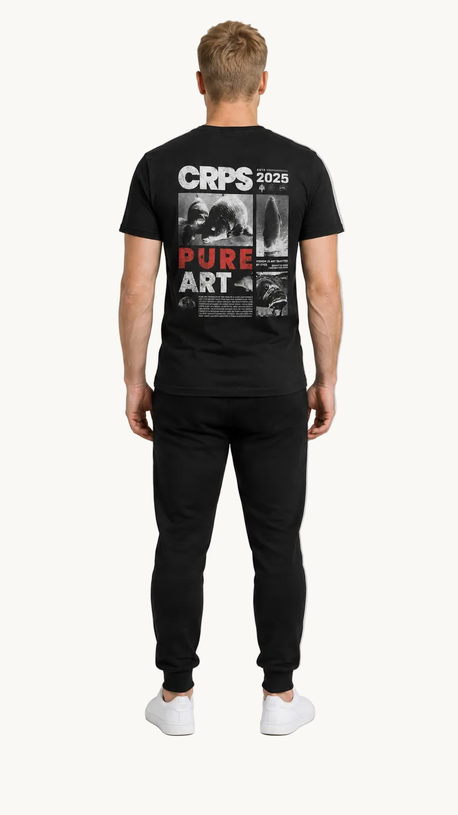 carpstylez CRPS PURE ART Shirt – Studio Mock Fullbody, Karpfen-Streetwear