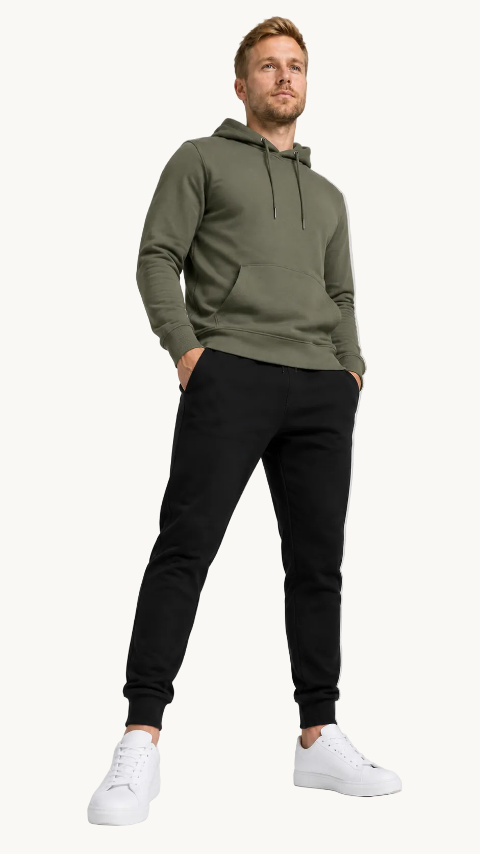 carpstylez KING CARP Hoodie – Studio Mock Fullbody, Karpfen-Streetwear