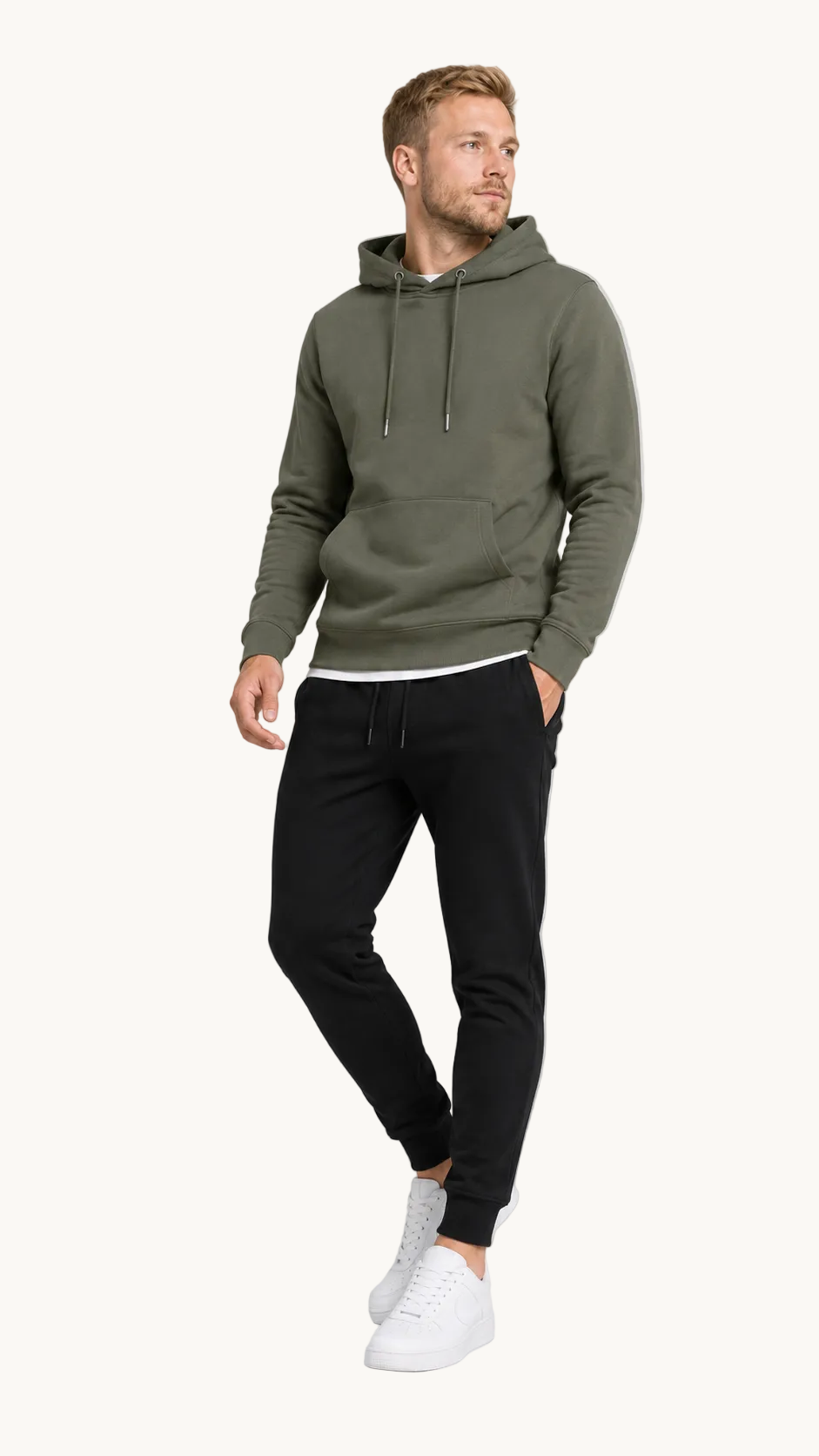 carpstylez OFFLINE Hoodie – Studio Mock Fullbody, Karpfen-Streetwear