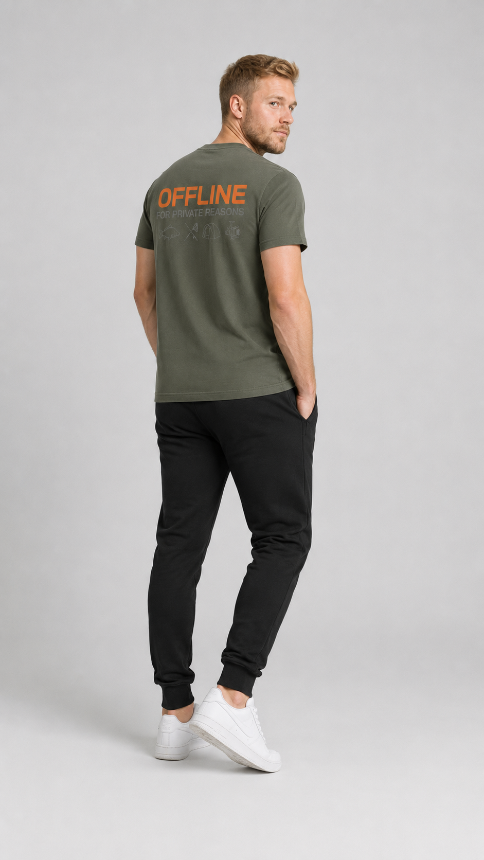 carpstylez OFFLINE Shirt – Studio Mock Fullbody, Karpfen-Streetwear
