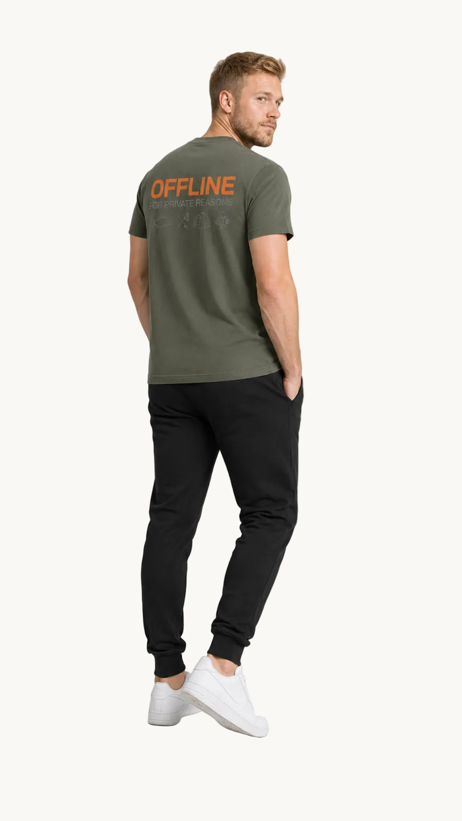 carpstylez OFFLINE Shirt – Studio Mock Fullbody, Karpfen-Streetwear