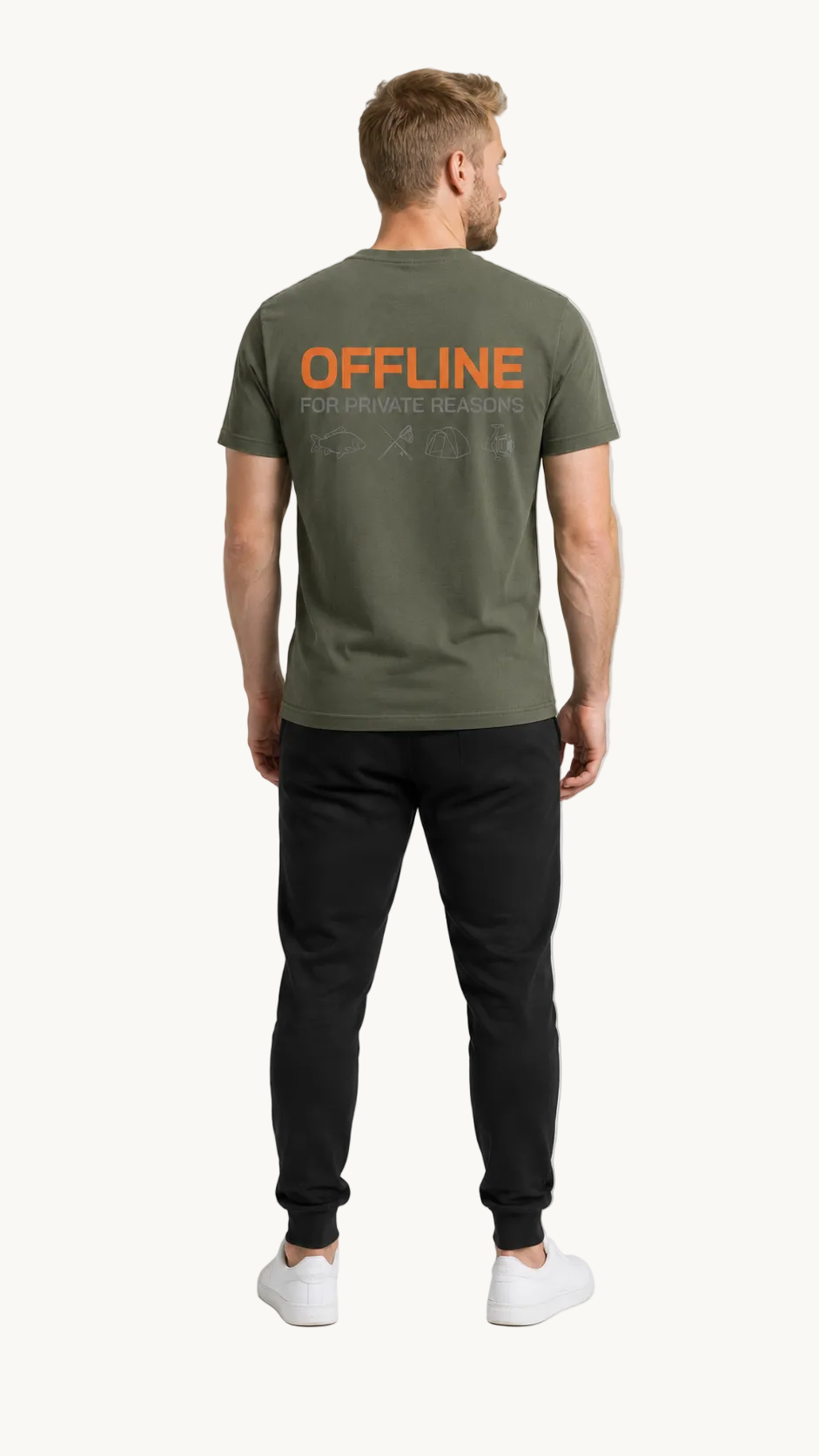 carpstylez OFFLINE Shirt – Studio Mock Fullbody, Karpfen-Streetwear