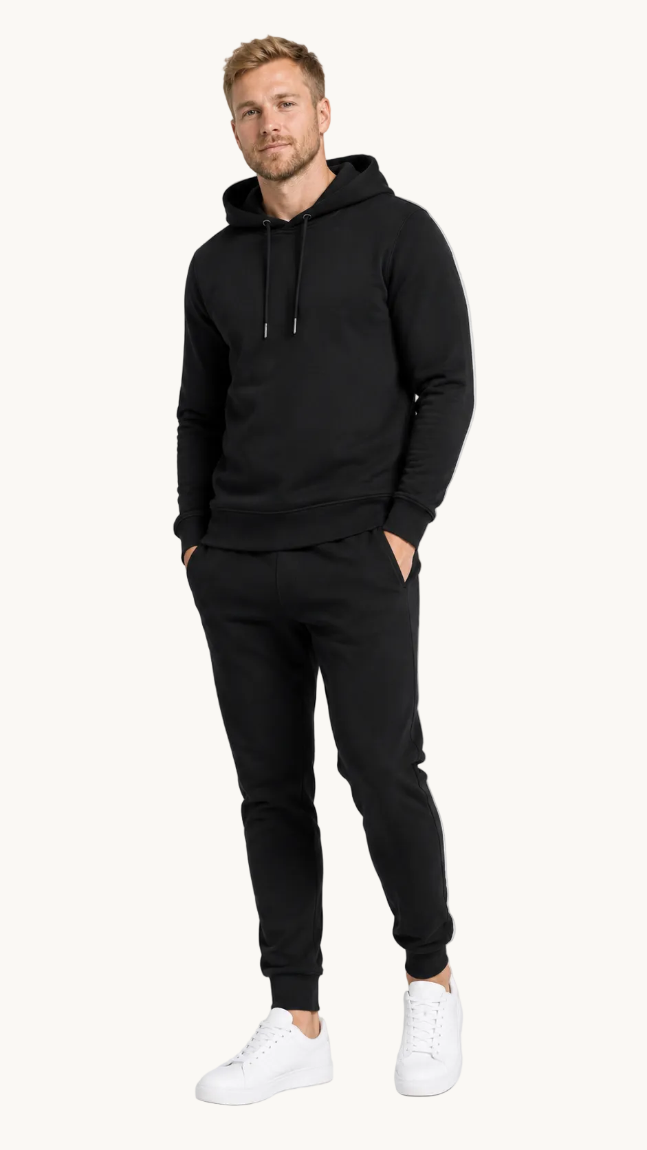 carpstylez PASSION Hoodie – Studio Mock Fullbody, Karpfen-Streetwear