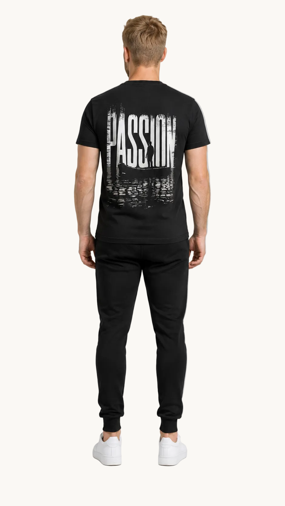 carpstylez PASSION Shirt – Studio Mock Fullbody, Karpfen-Streetwear