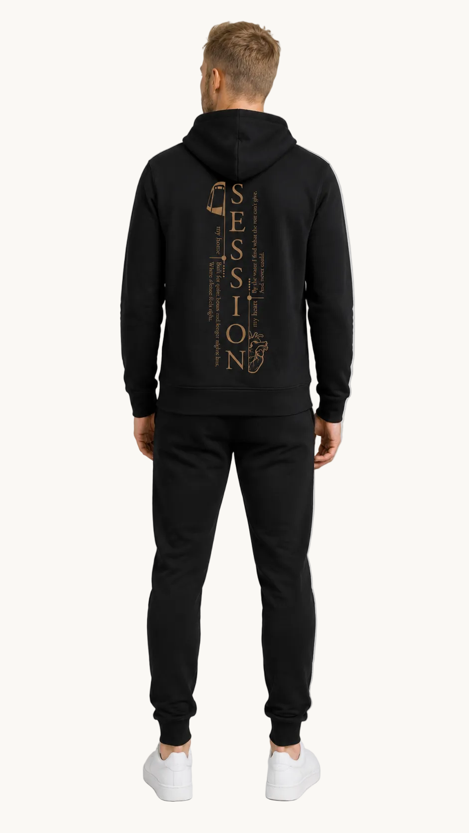 carpstylez SESSION Hoodie – Studio Mock Fullbody, Karpfen-Streetwear
