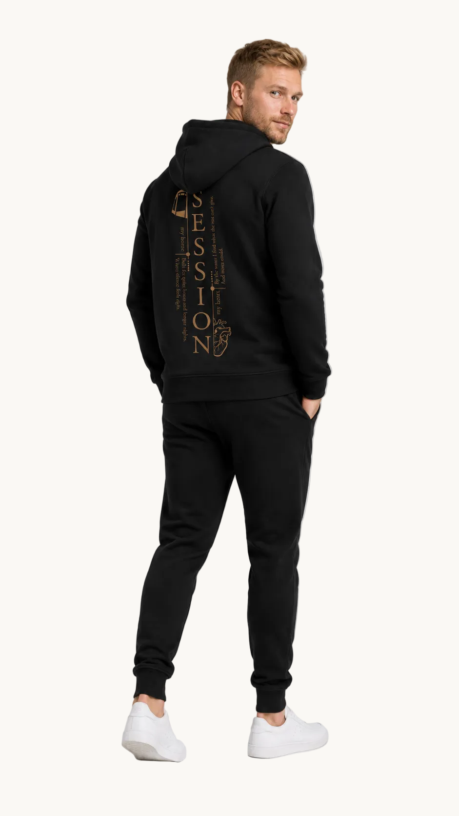 carpstylez SESSION Hoodie – Studio Mock Fullbody, Karpfen-Streetwear