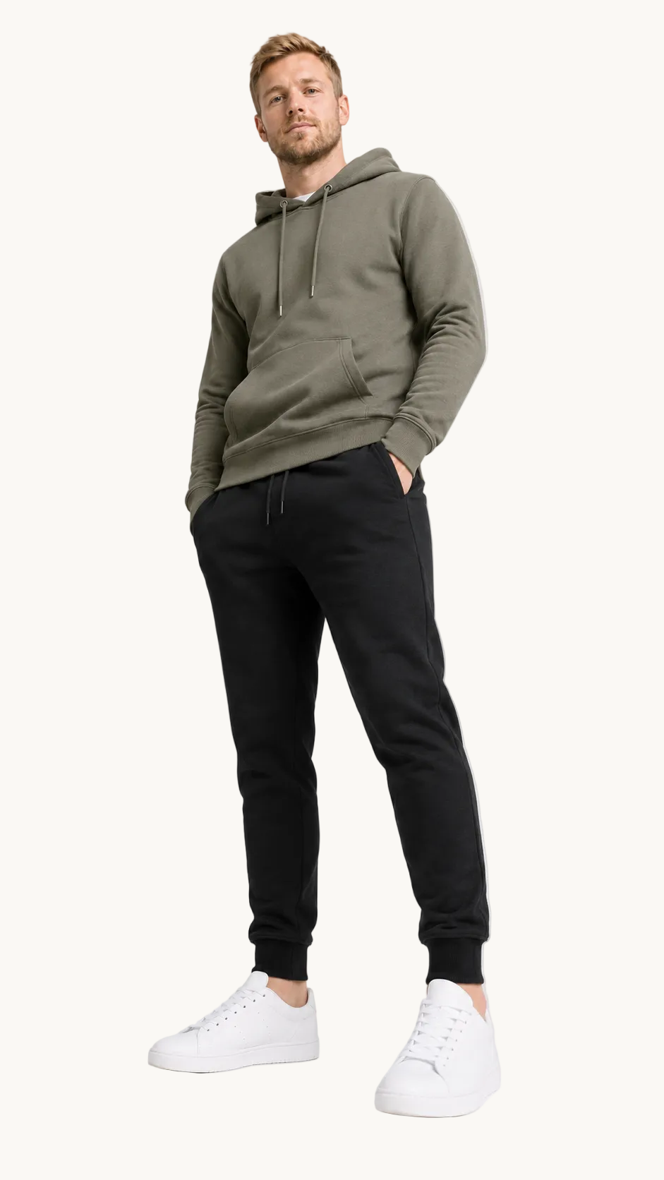carpstylez THE BANK Club Hoodie – Studio Mock Fullbody, Karpfen-Streetwear