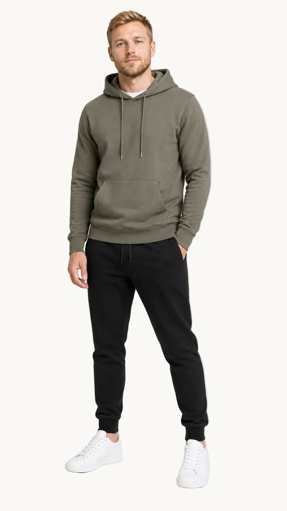 carpstylez THE BANK Club Hoodie – Studio Mock Fullbody, Karpfen-Streetwear