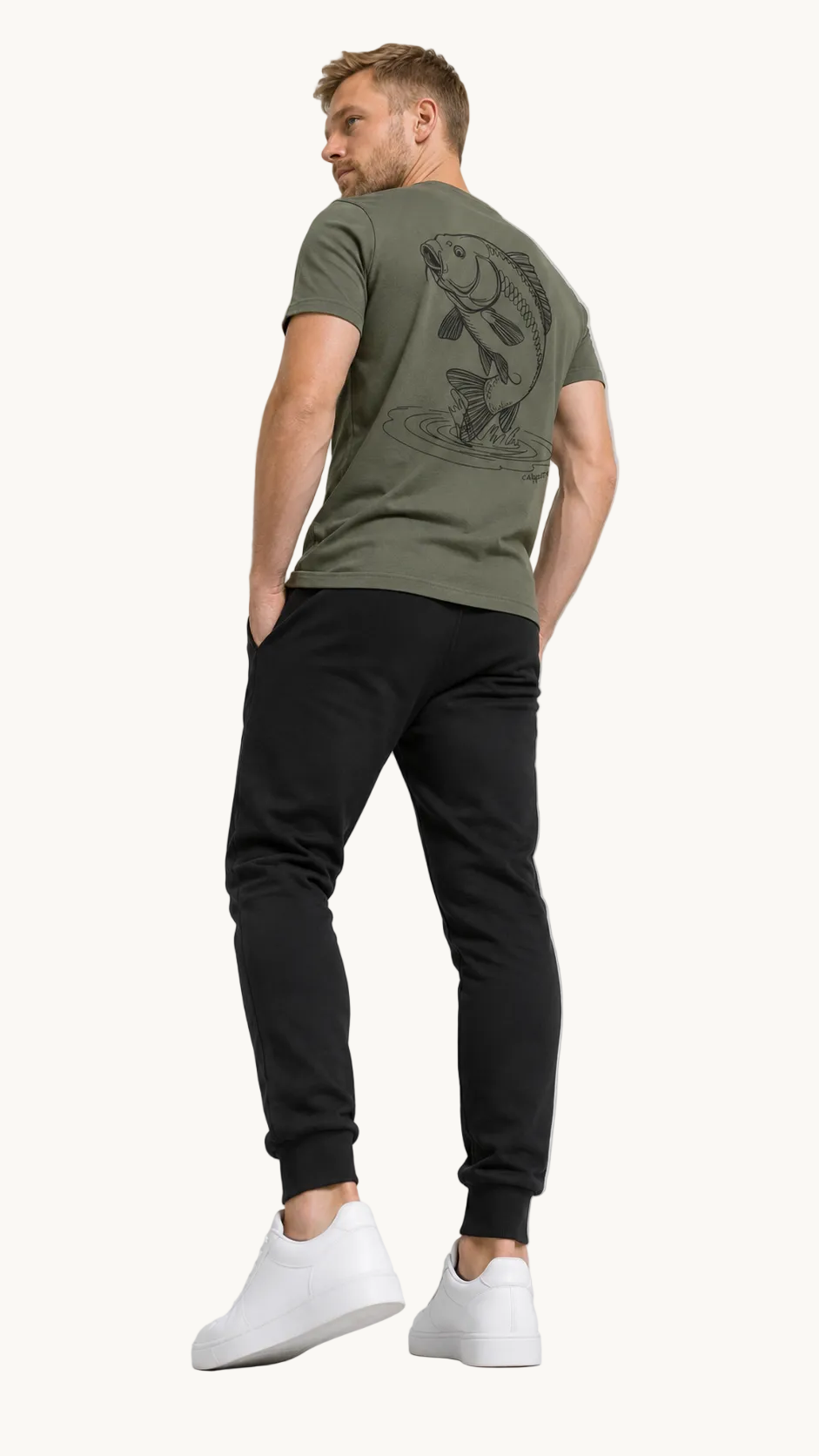 carpstylez THE RISE Shirt – Studio Mock Fullbody, Karpfen-Streetwear