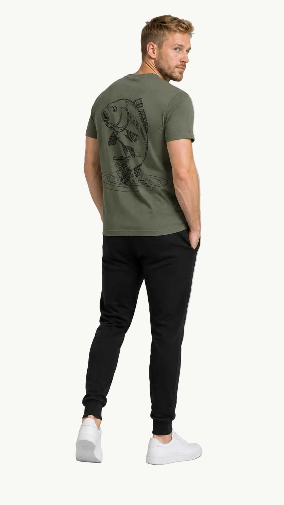carpstylez THE RISE Shirt – Studio Mock Fullbody, Karpfen-Streetwear