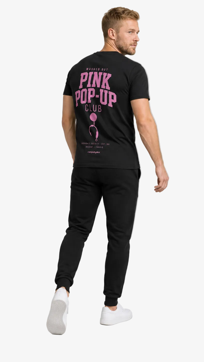 carpstylez WASHED OUT PINK POP-UP Club Shirt – getragen, Ganzkörper Rückseite