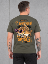 carpstylez CARPIFIED SWAG Shirt NS305 Organic Khaki – worn-back-hero #farbe_organic khaki