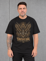 KINGFISHER SIGNAL – Oversize Shirt NS351 Black – Frontansicht getragen
