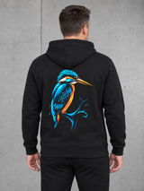 carpstylez KINGFISHER VIBES Hoodie – Rückenansicht getragen, schwarz #farbe_black