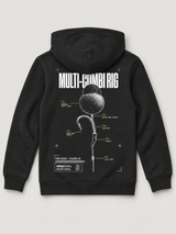 carpstylez Kids Hoodie Multi-Combi Rig in Black – Rückseite als Flatlay #farbe_black