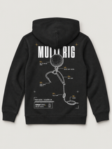 carpstylez Kids Hoodie Multi Rig in Black – Rückseite als Flatlay #farbe_black