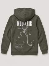 carpstylez Kids Hoodie Multi Rig in Organic Khaki – Rückseite als Flatlay #farbe_organic khaki