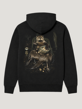 NO F*CKS Hoodie Black – Rücken Flatlay #farbe_black