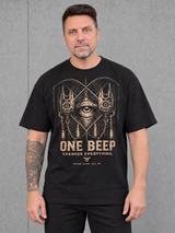 ONE-BEEP Oversize shirt Black – Ansicht 1