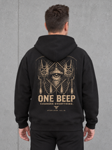 ONE-BEEP Oversize Hoodie Black – Ansicht 1 #color_black