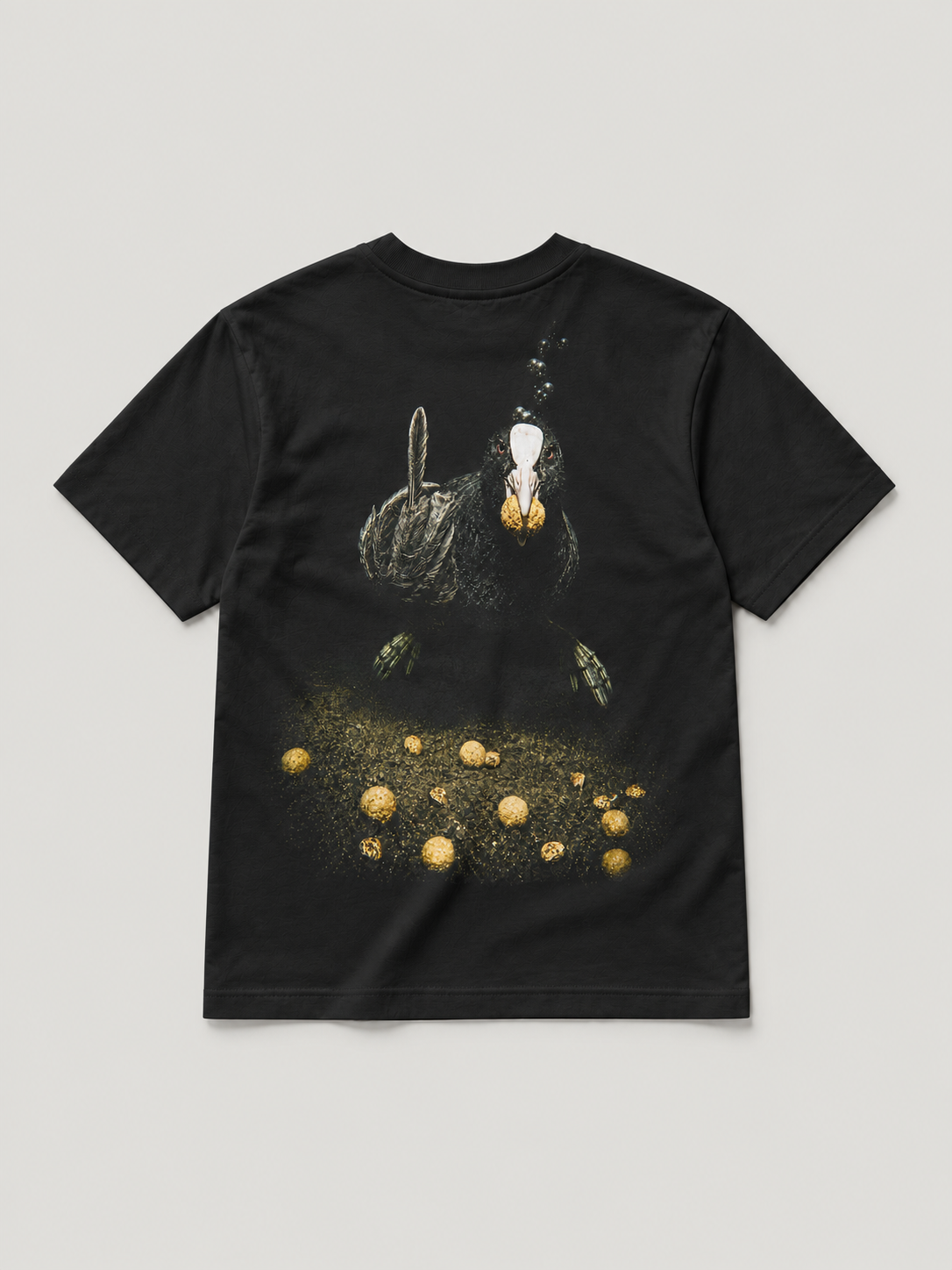 THANKS, DUMBASS Kids Shirt Black – Rückseite als Flatlay #farbe_black