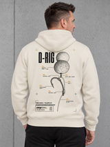 THE RIGS D RIG NS401 Hoodie – Rückenansicht getragen #color_ivory