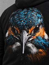 BLACKWATER KINGFISHER Hoodie – Druckdetail #farbe_black