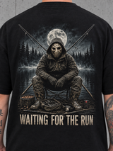 LAKE HAUNT 2.0 Oversize Shirt Black – Rückendruck Detail