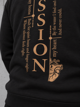 carpstylez SESSION Hoodie in Schwarz – Nahaufnahme des Rückenprints #farbe_black