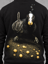 THANKS, DUMBASS Hoodie Black – Detail Rückenprint #farbe_black