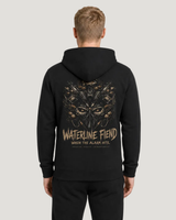 WATERLINE FIEND Hoodie Black – Rückenansicht #farbe_black