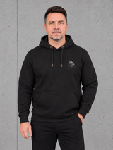 carpstylez BLACKWATER CARP Hoodie – Vorderseite mit kleinem Brustprint #farbe_black