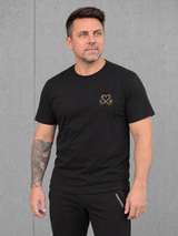 HEAVY PET(T)ING Shirt NS305 Black – Vorderseite mit kleinem Brustmotiv #farbe_black