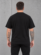 HOMIES Oversize Shirt NS351 Black – halfbody back