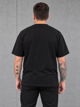 NIGHTSHIFT Oversize Shirt Black – unbedruckte Rückenansicht