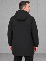 ESSENTIALS Sherpa Parka Black – worn-back #farbe_black