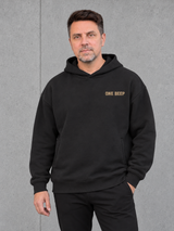 ONE-BEEP Oversize Hoodie Black – Ansicht 3 #color_black