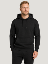 ROCC ON Hoodie Black – Vorderseite am Model #farbe_black