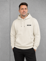THE RIGS KNOTLESS KNOT NS401 Hoodie – Vorderansicht mit Brustprint #color_ivory