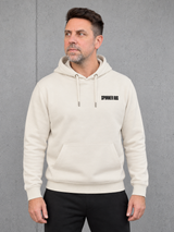 THE RIGS SPINNER RIG NS401 Hoodie – Vorderansicht mit Brustprint #color_ivory