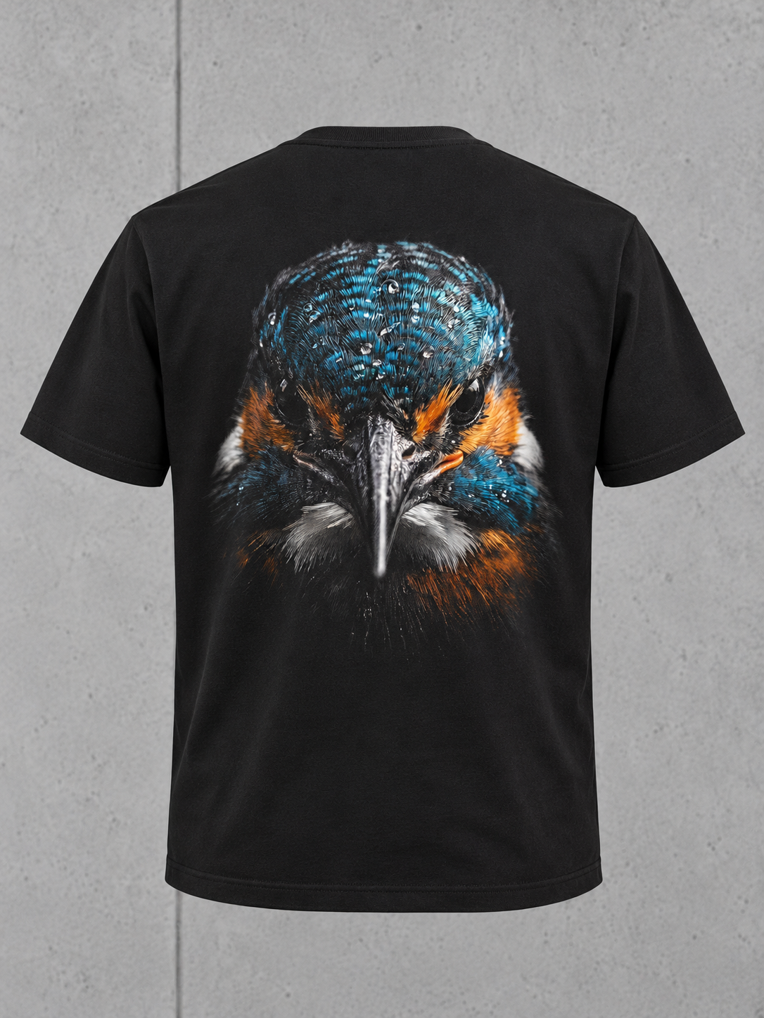 carpstylez BLACKWATER KINGFISHER NS305 Shirt Black – 3D Ghost Rücken #farbe_black, schwarz