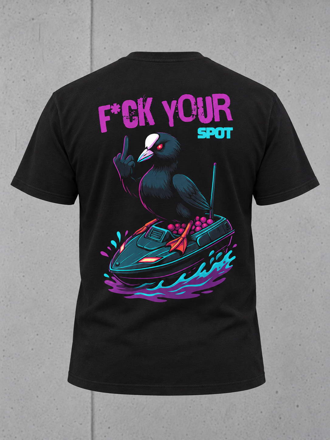 F*CK YOUR SPOT Shirt Schwarz – Ghost Rückseite #farbe_black