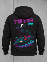 F*CK YOUR SPOT Hoodie Schwarz – Ghost Rückseite #farbe_black