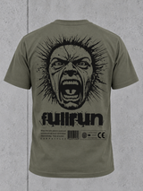 FULLRUN Shirt Organic Khaki – Ghost Rückseite #farbe_organic khaki
