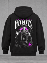 HOMIES Oversize Hoodie NS408 Black – ghost back #color_black